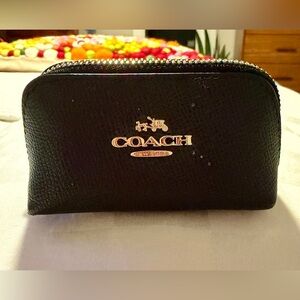 Coach Black Zip Pouch